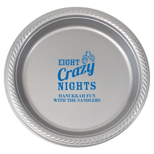 Eight Crazy Nights Plastic Plates